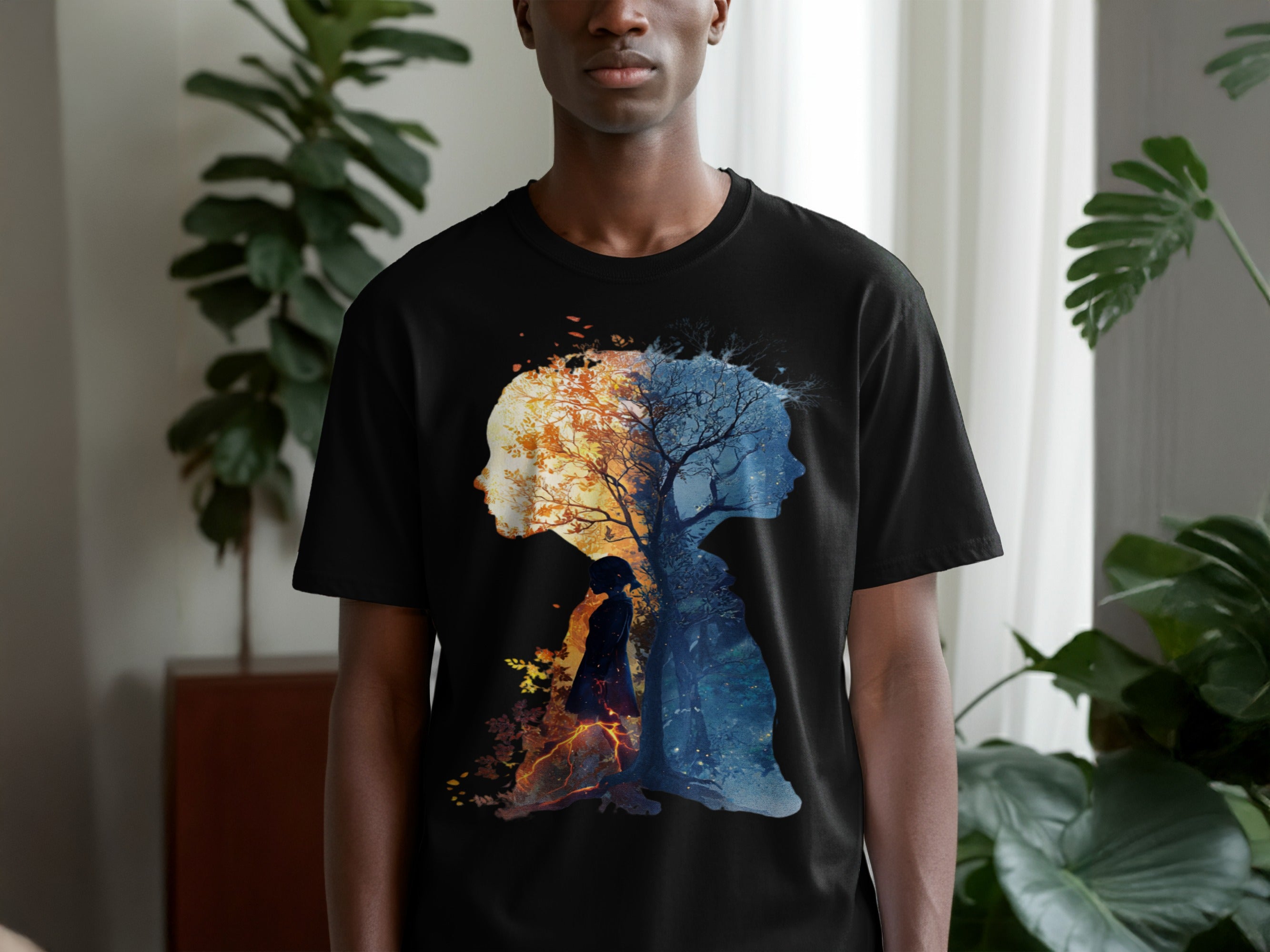 Artistic Dual Season Silhouette T-shirt product