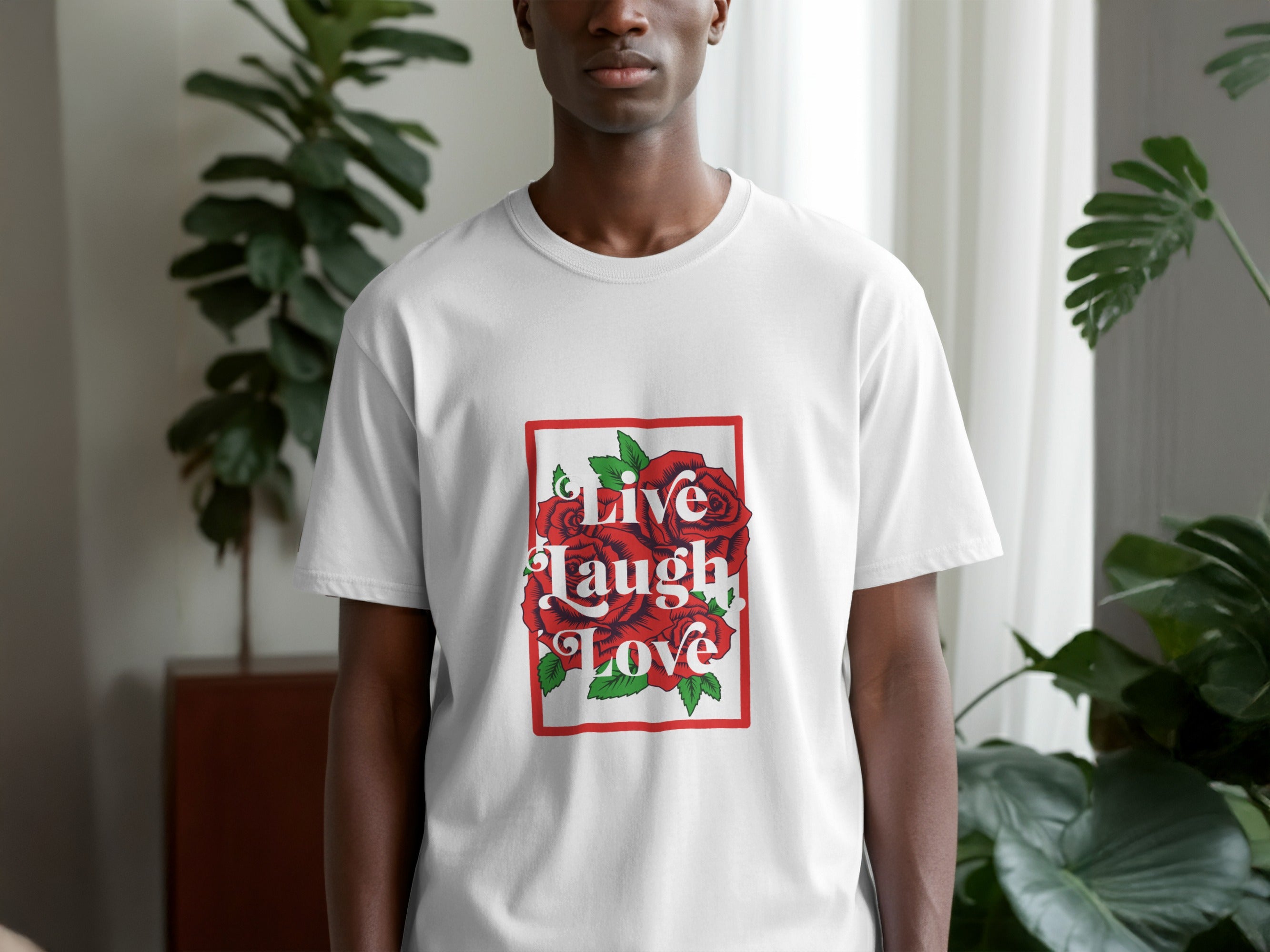 Live Laugh Love Graphic Tee for Everyday Fashion