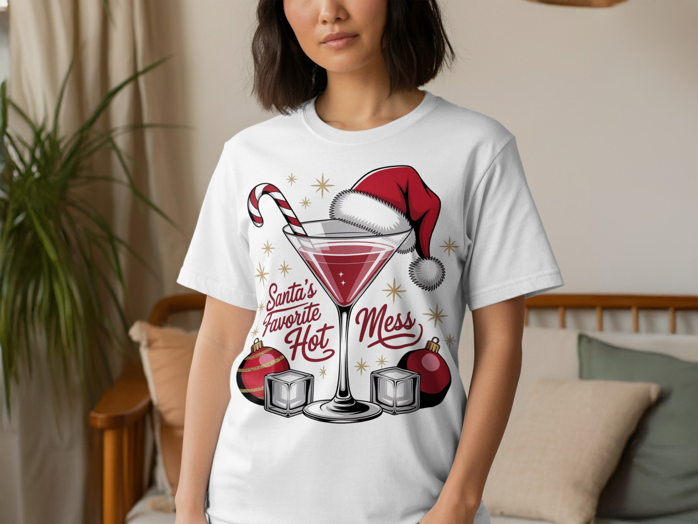 Santa's Favorite Hot Mess Graphic T-shirt