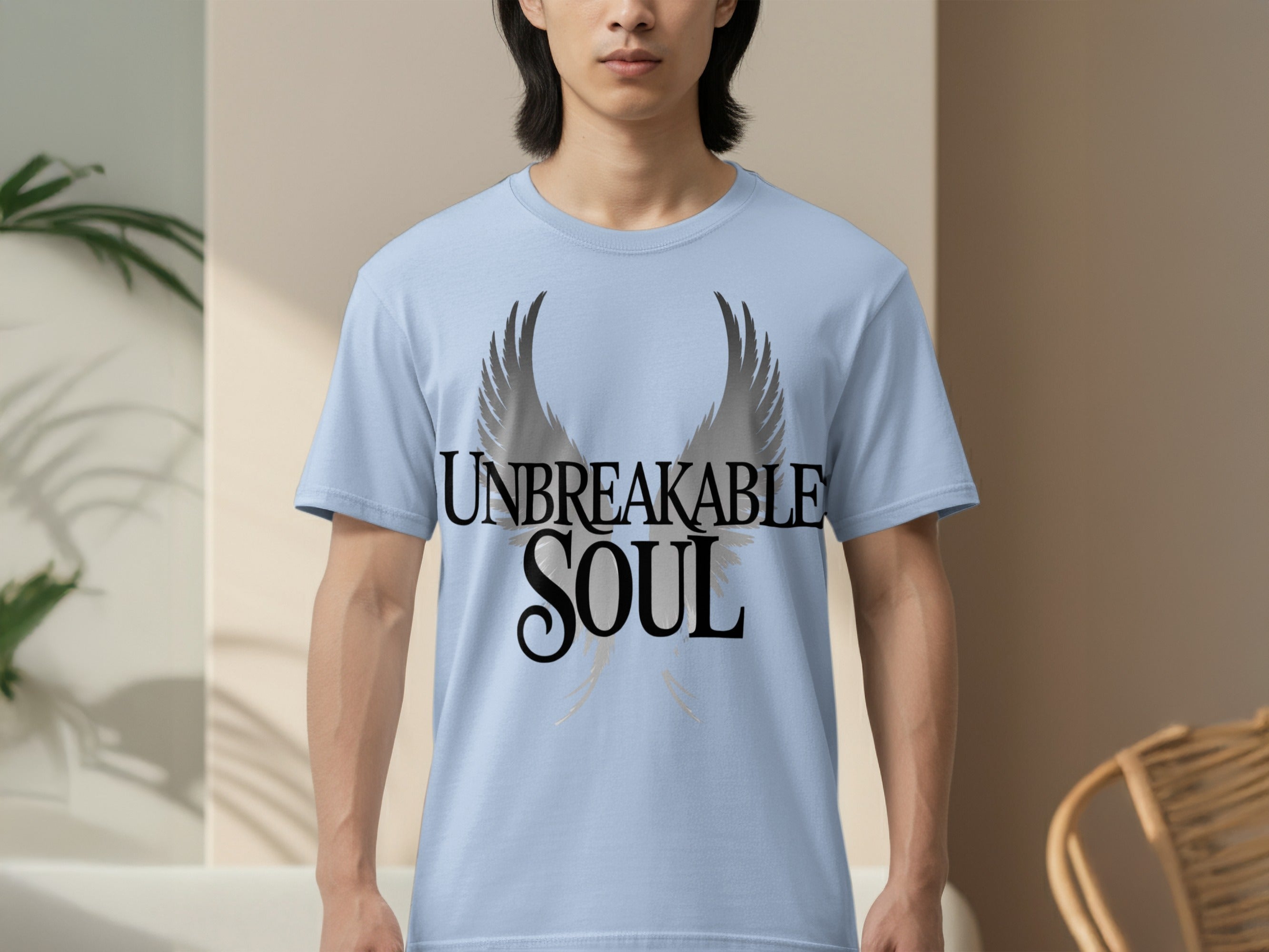 Unbreakable Soul Wings Graphic Design Shirt