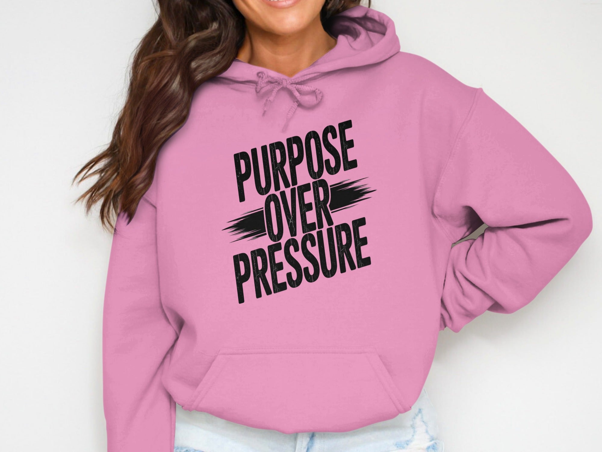 Purpose Over Pressure Motivational Hoodie