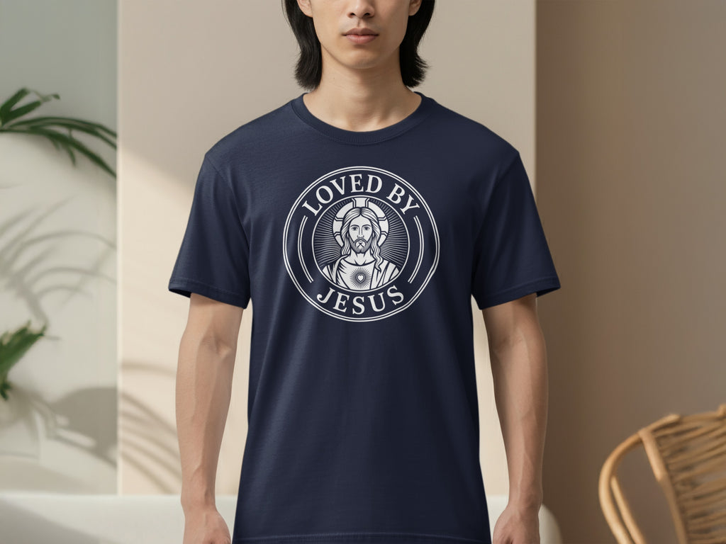 Loved By Jesus Graphic T-Shirt with Religious Theme