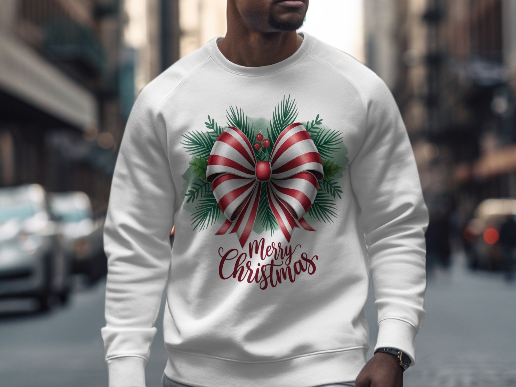 Festive Merry Christmas Sweatshirt for Holiday Cheer