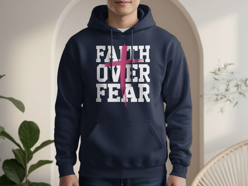 Faith Over Fear Graphic Hoodie Perfect for Inspiration