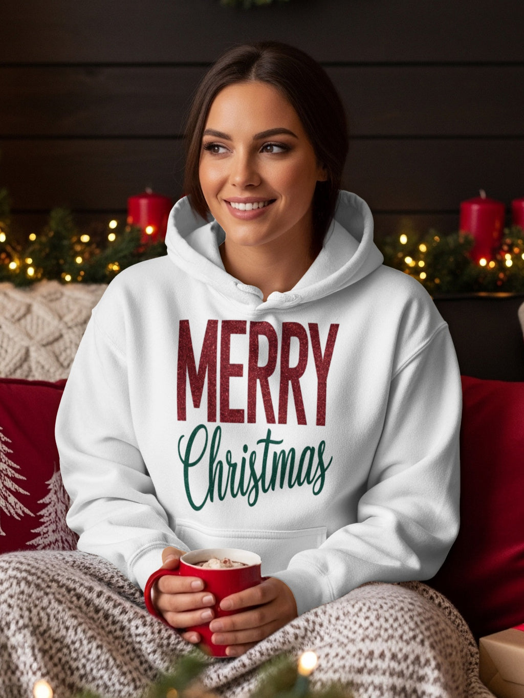 Merry Christmas Hoodie Festive Holiday Wear