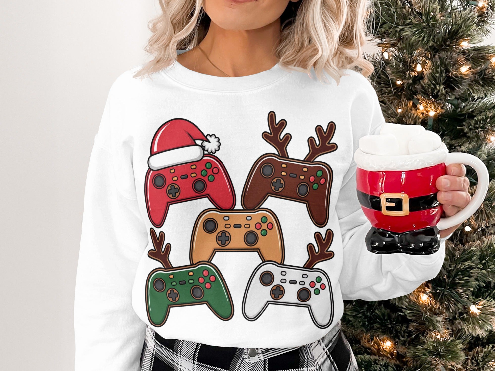 Christmas Gaming Controllers Sweatshirt
