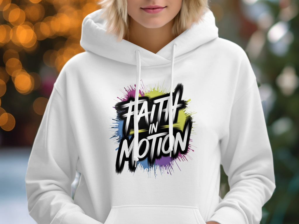 Faith in Motion Graphic Hoodie Trending Apparel