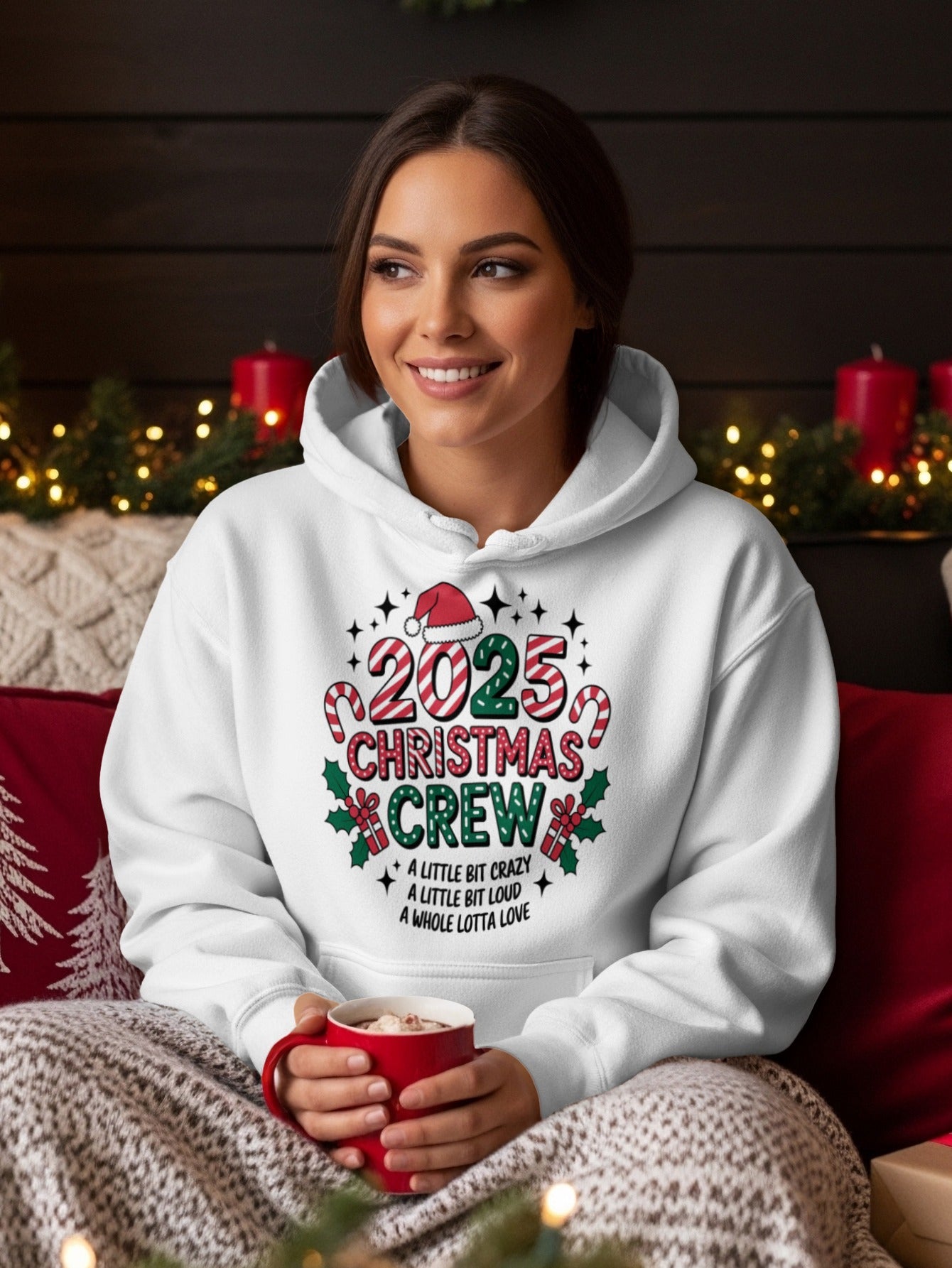 2023 Christmas Crew Festive Hooded Sweatshirt