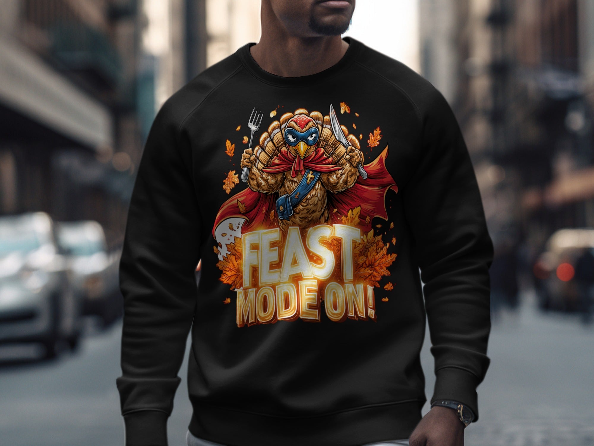 Feast Mode On Turkey Graphic Sweatshirt Product