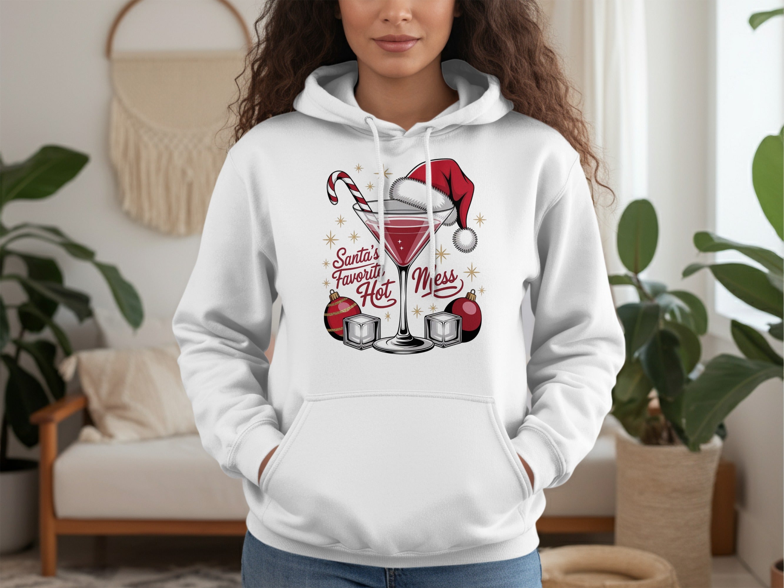 Santa's Favorite Hot Mess Holiday Hoodie Product
