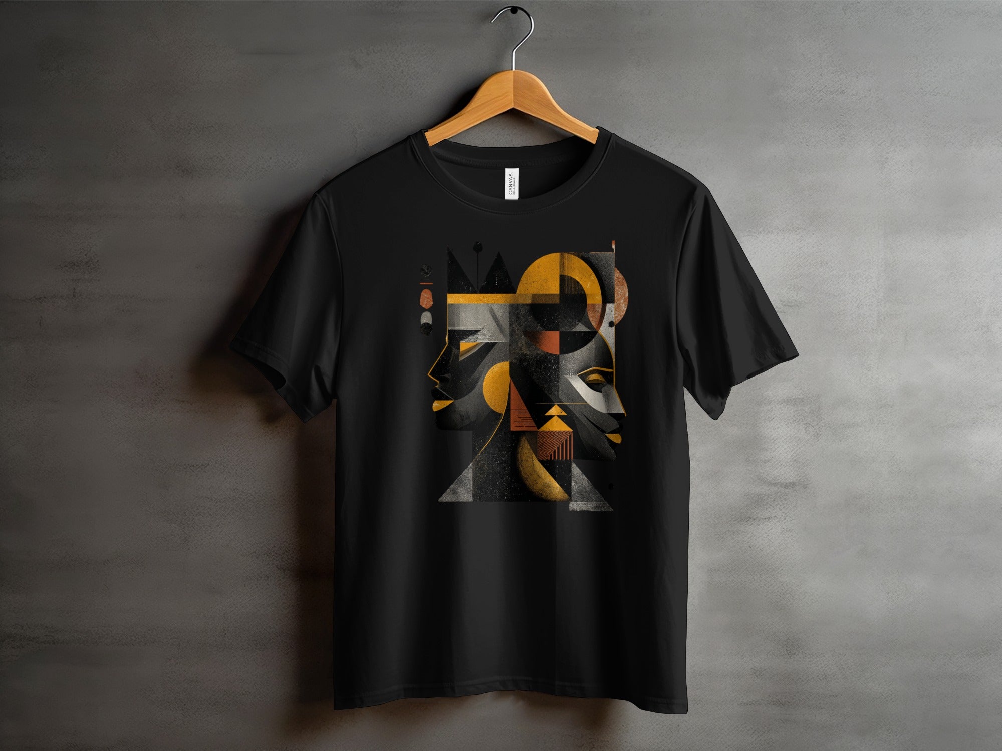 Artistic Faces Abstract Graphic Design T-shirt Product