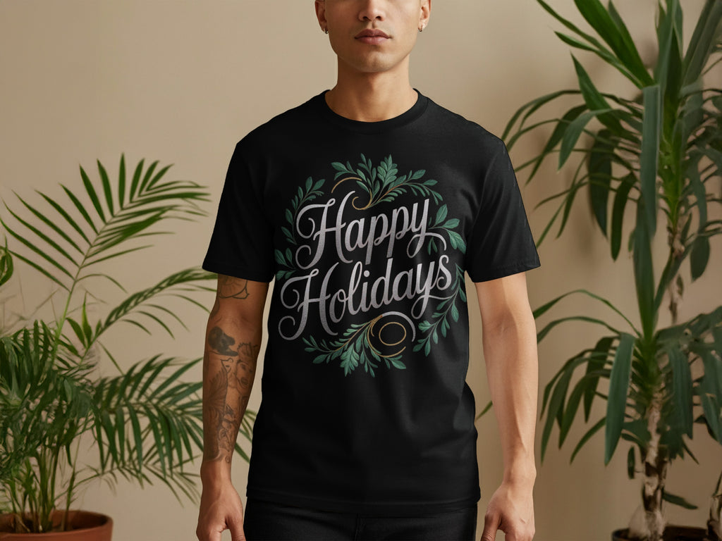 Happy Holidays Graphic T-shirt Festive Design