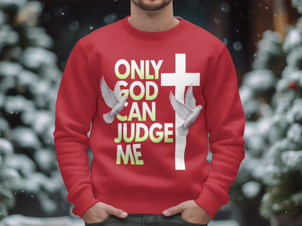 Only God Can Judge Me Cross Dove Crewneck Product