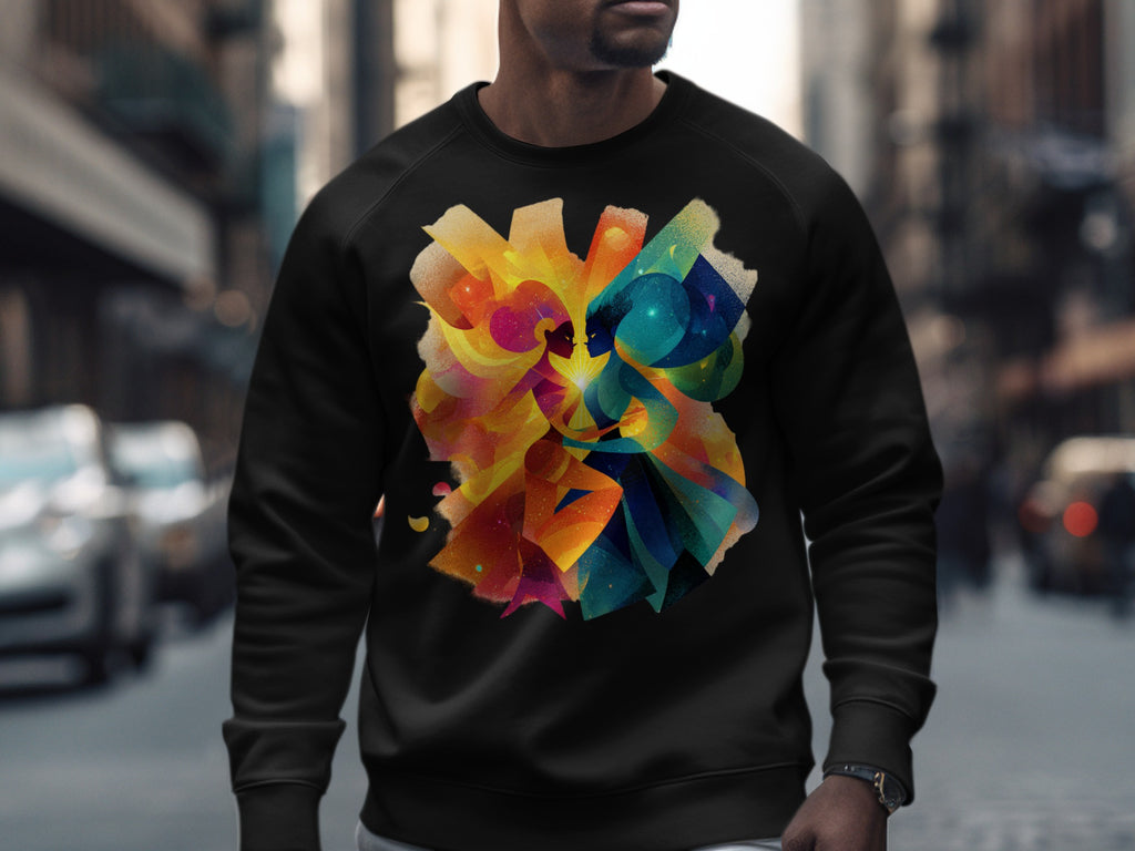 Colorful Abstract Art Design Sweatshirt Clothing