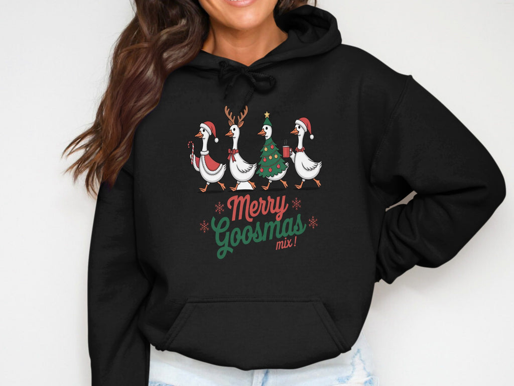 Merry Goosmas Mix Christmas Hoodie Product