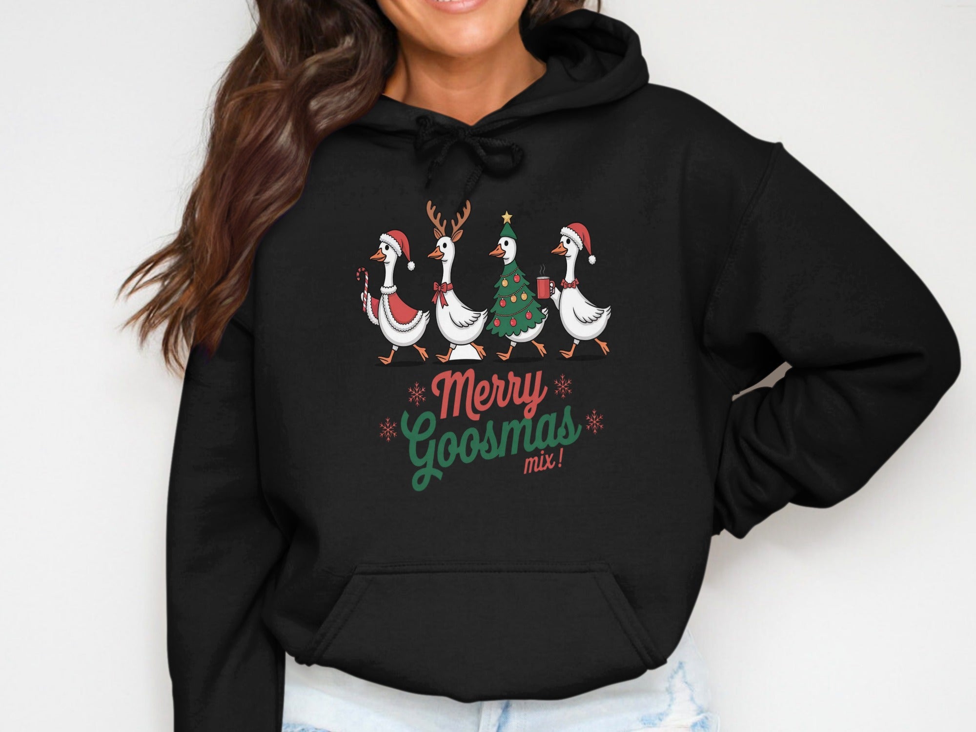 Merry Goosmas Mix Christmas Hoodie Product