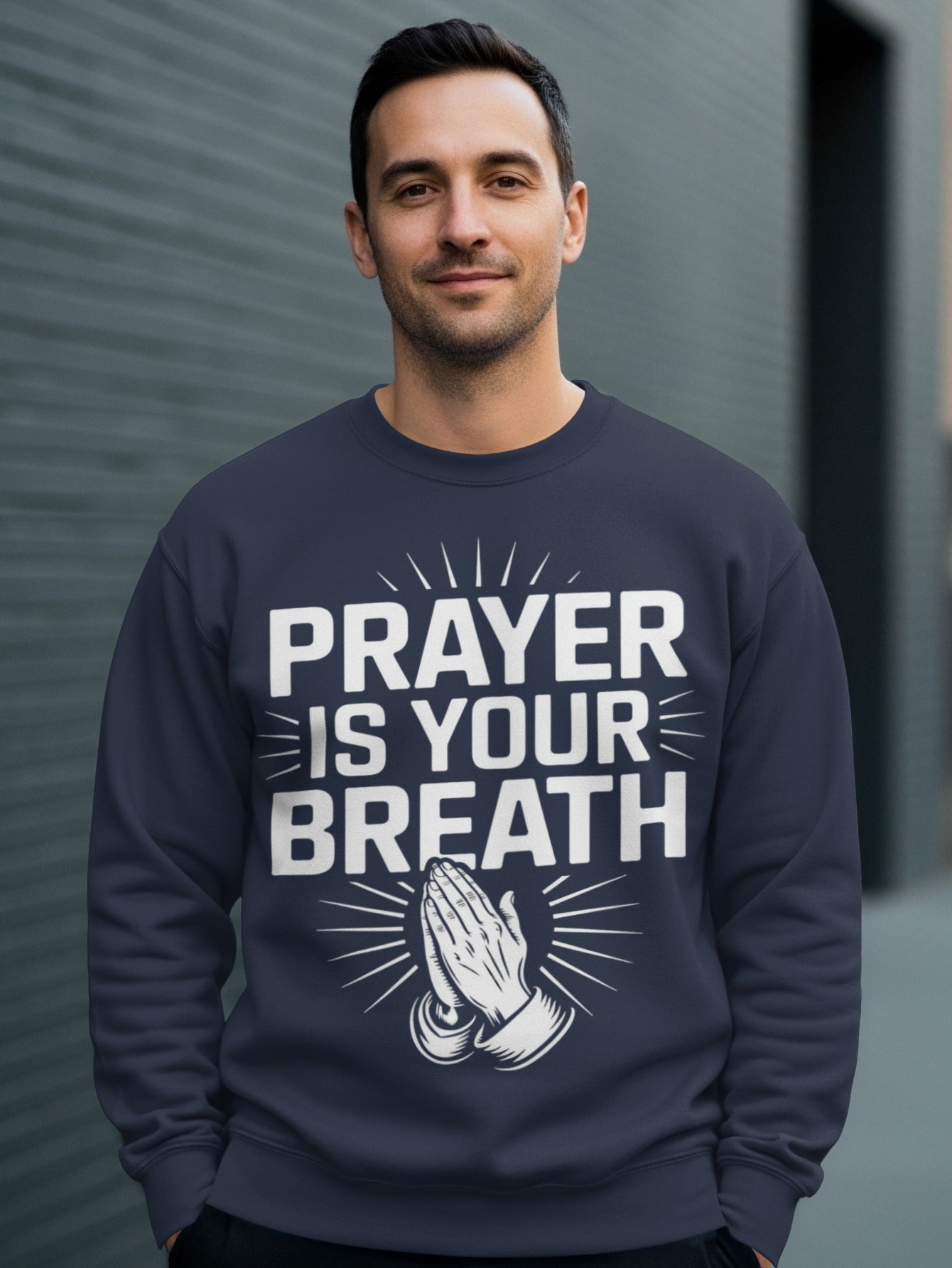 Prayer Is Your Breath Graphic Sweatshirt