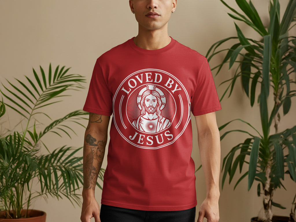 Loved By Jesus Graphic Design Shirt