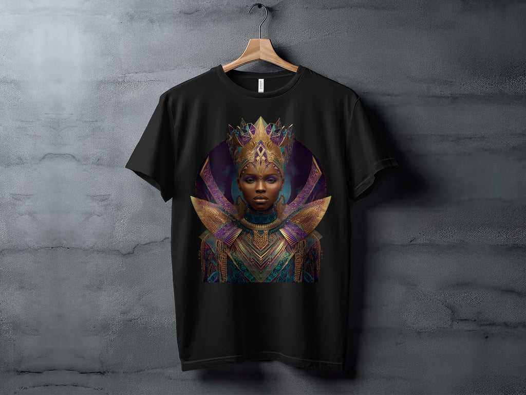 Majestic Warrior Queen Graphic T-Shirt