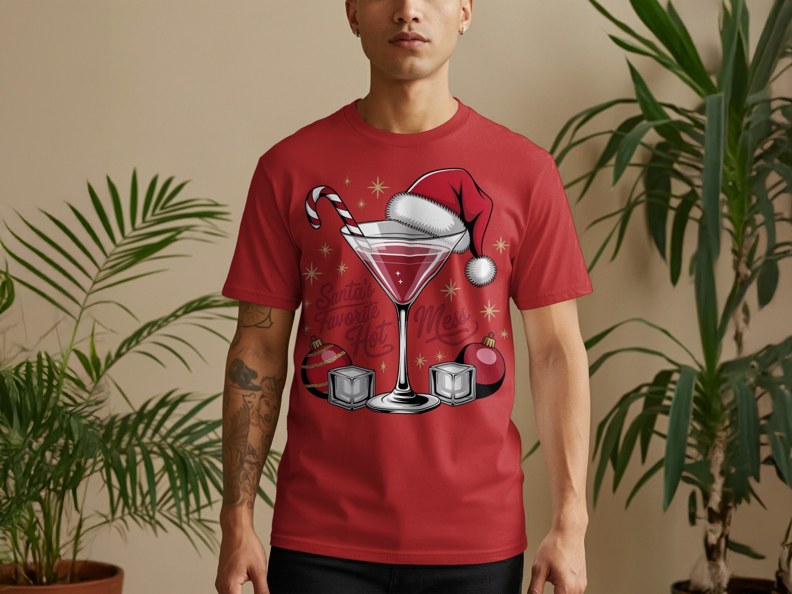Santa's Favorite Holiday Drink Graphic Tee