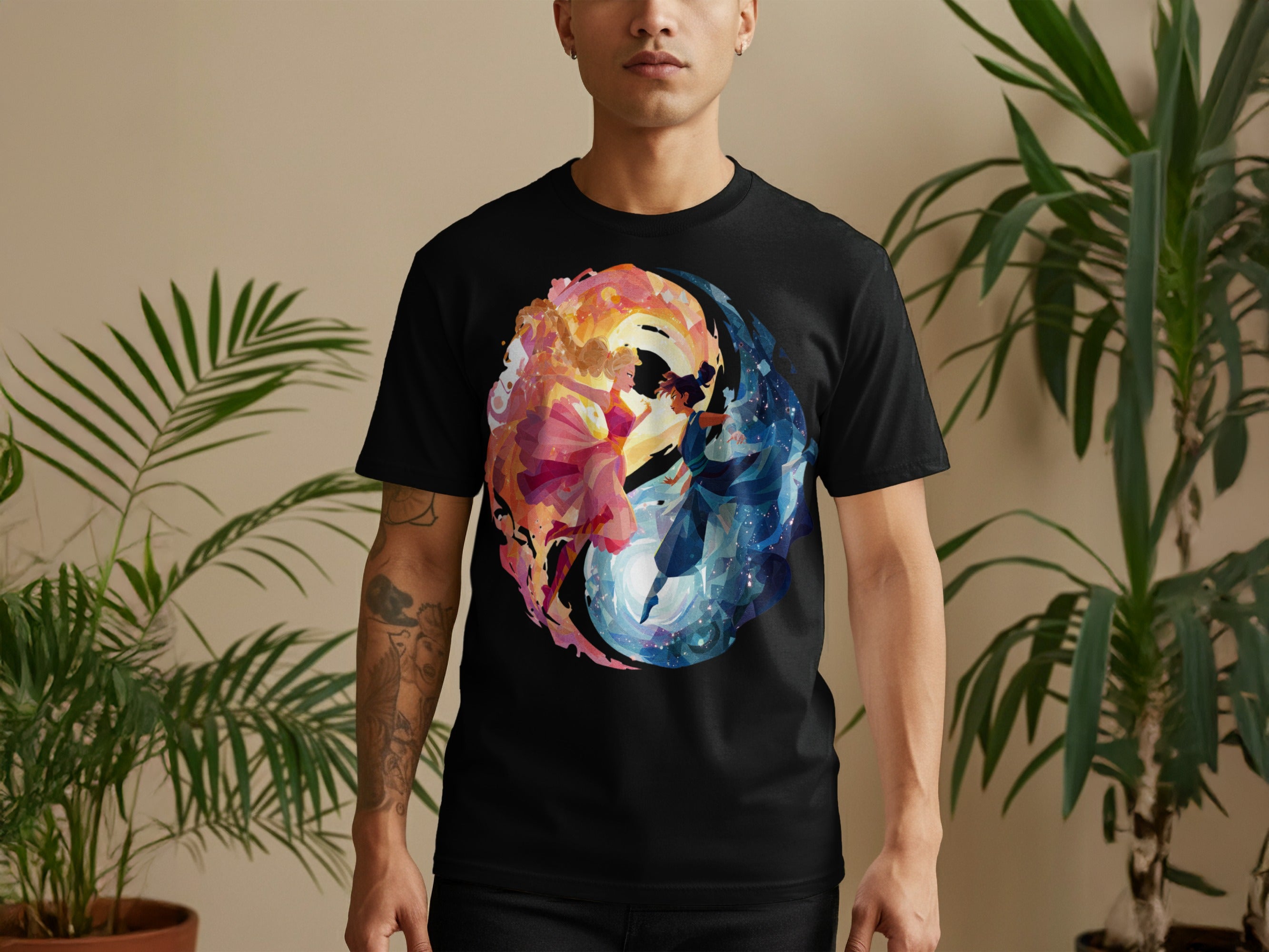 Sun and Moon Fusion Short Sleeve T-shirt