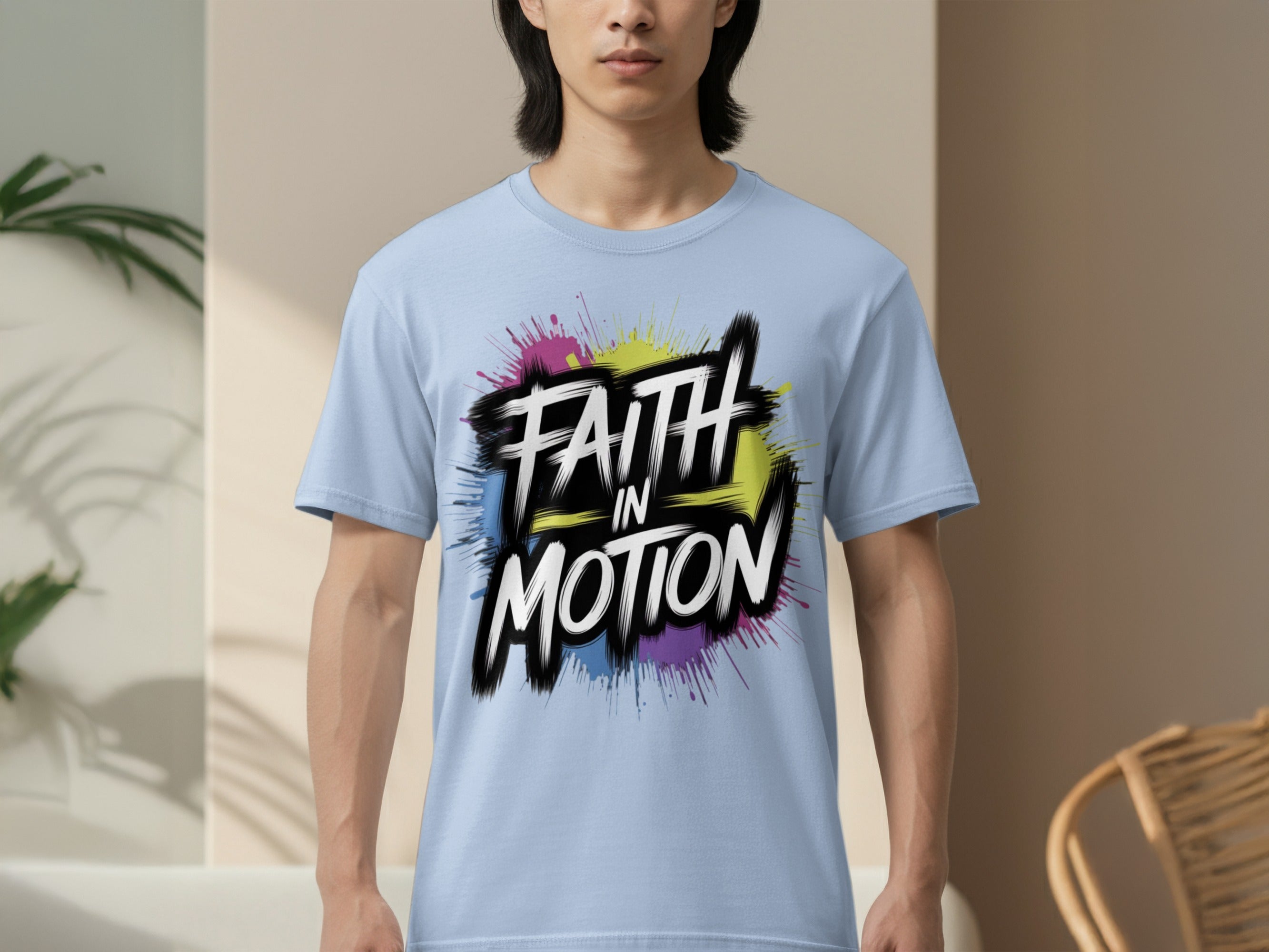 Faith In Motion Graphic Tee Shirt