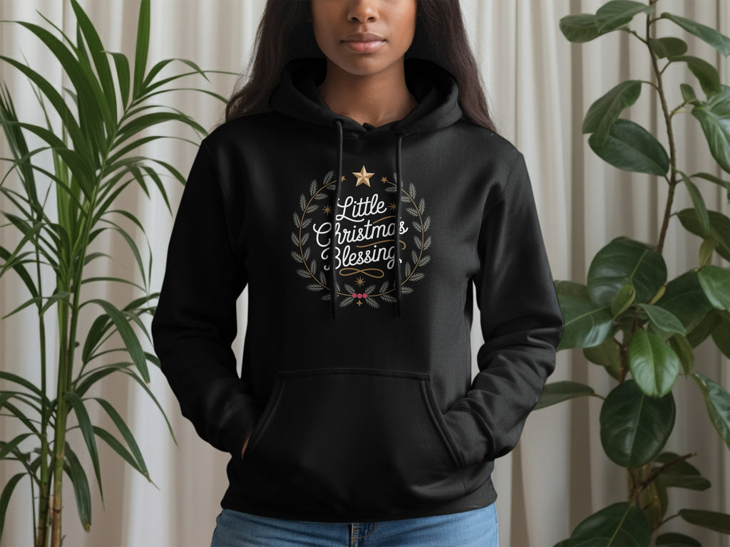 Little Christmas Blessing Hoodie with Holiday Design