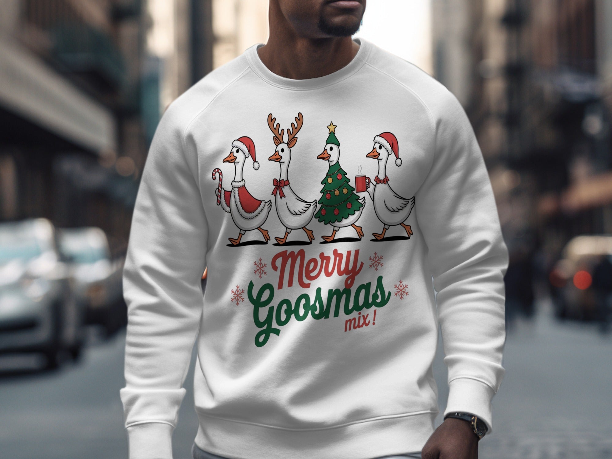 Merry Goosmas Mix Christmas Sweatshirt Product