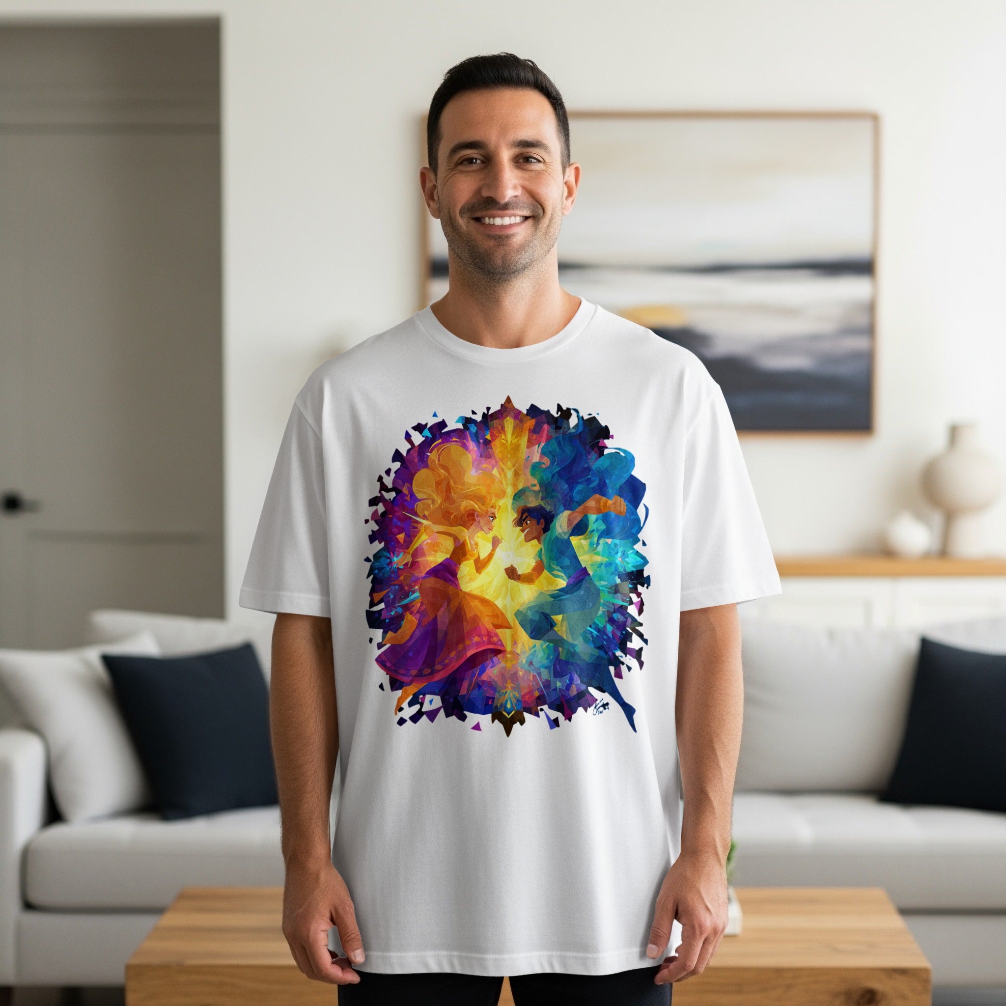 Vibrant Abstract Art Print Reflecting Nature's Beauty