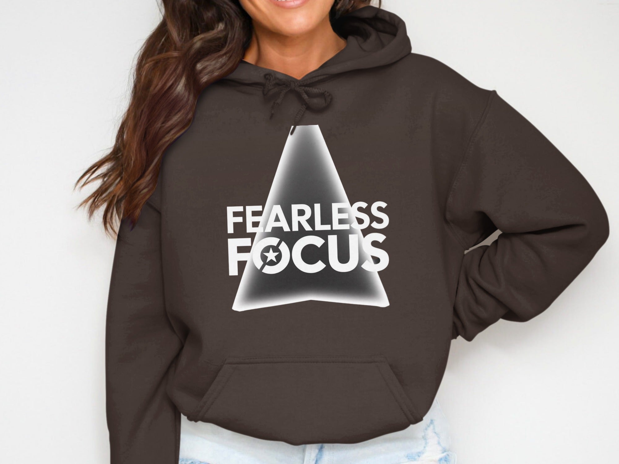 Fearless Focus Hoodie with Bold Graphic Design