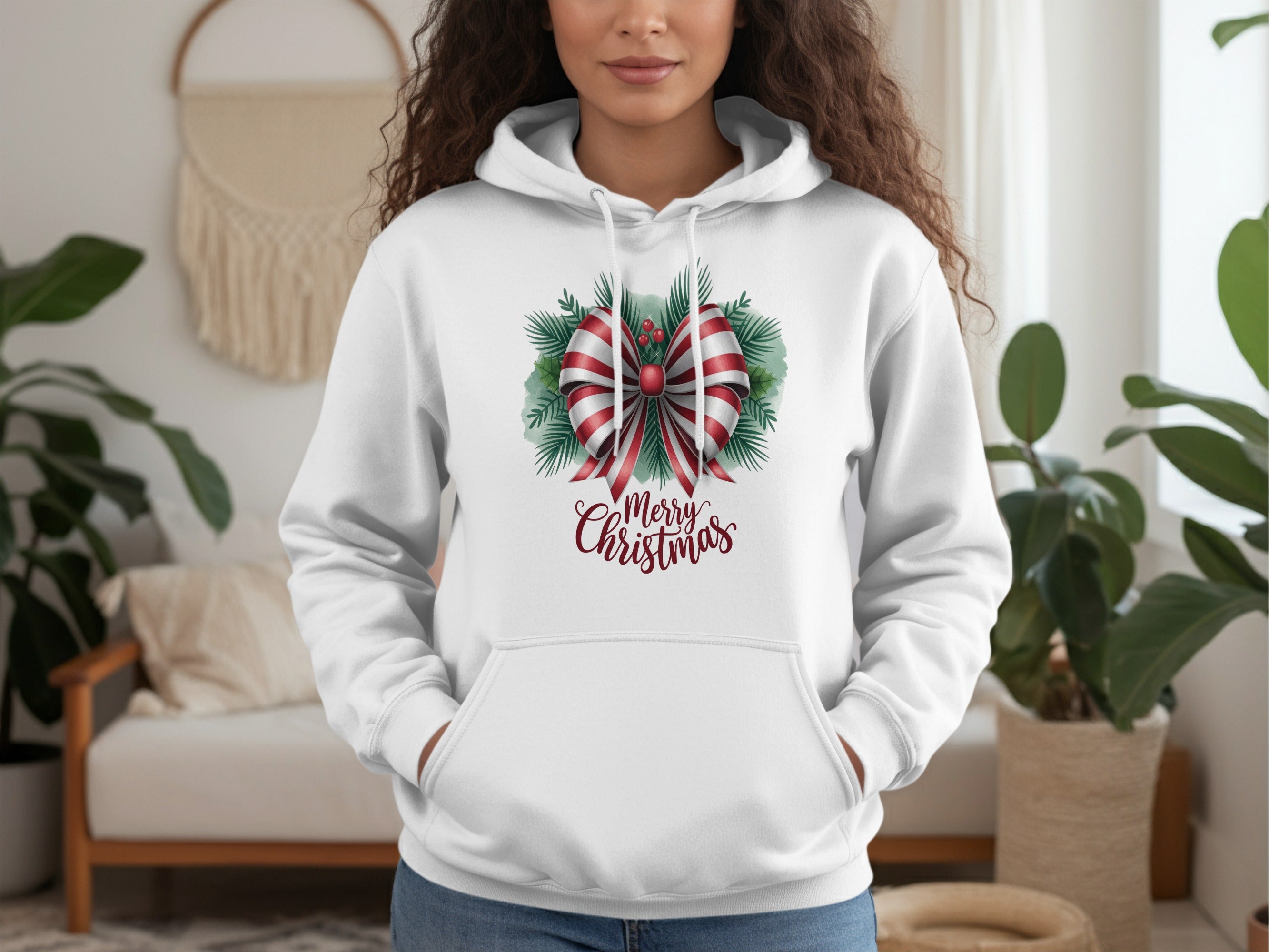 Merry Christmas Hoodie with Festive Design