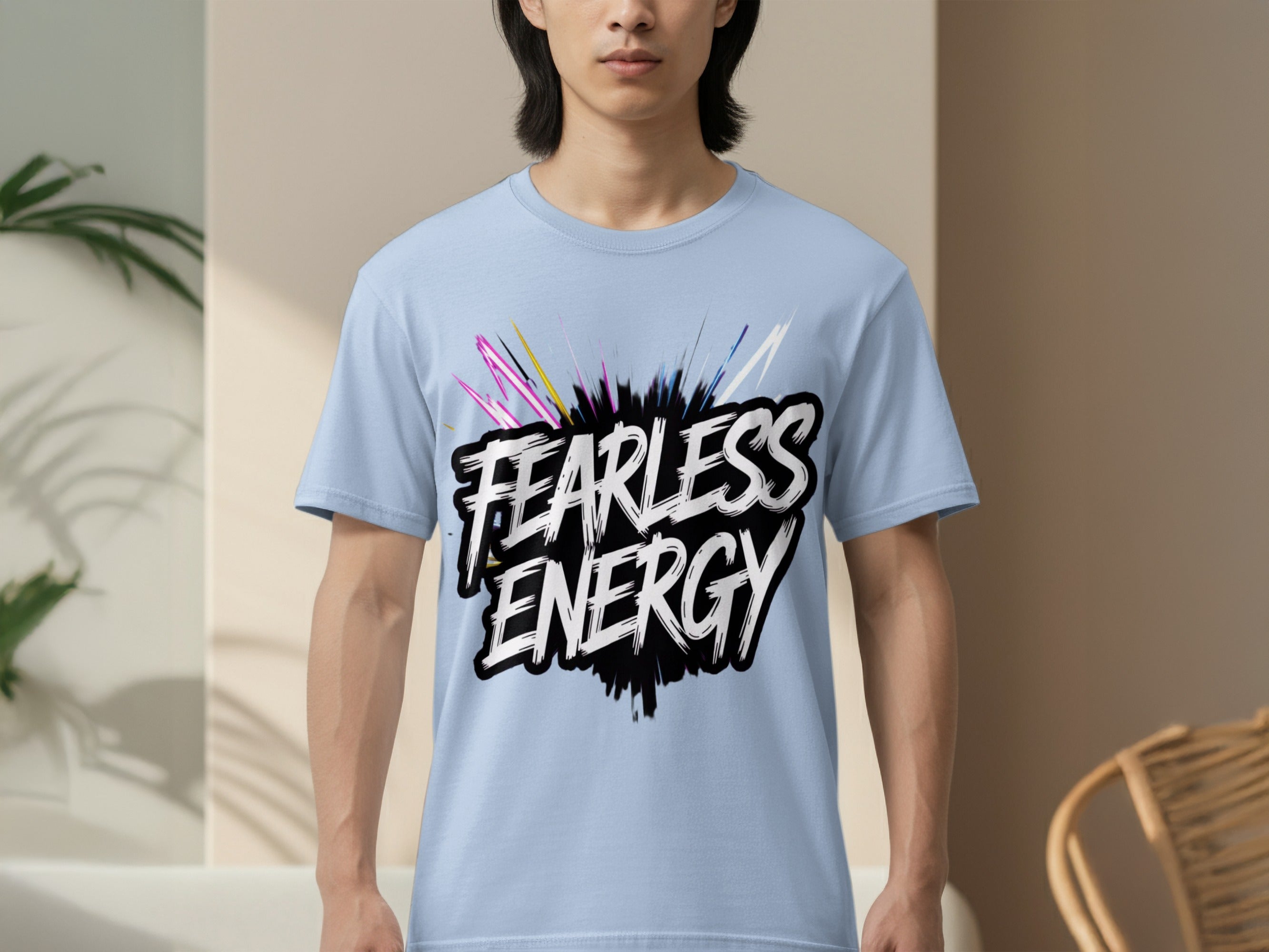 Fearless Energy Graphic Print Casual Shirt