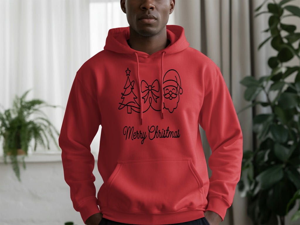 Merry Christmas Hoodie with Festive Design for the Holidays