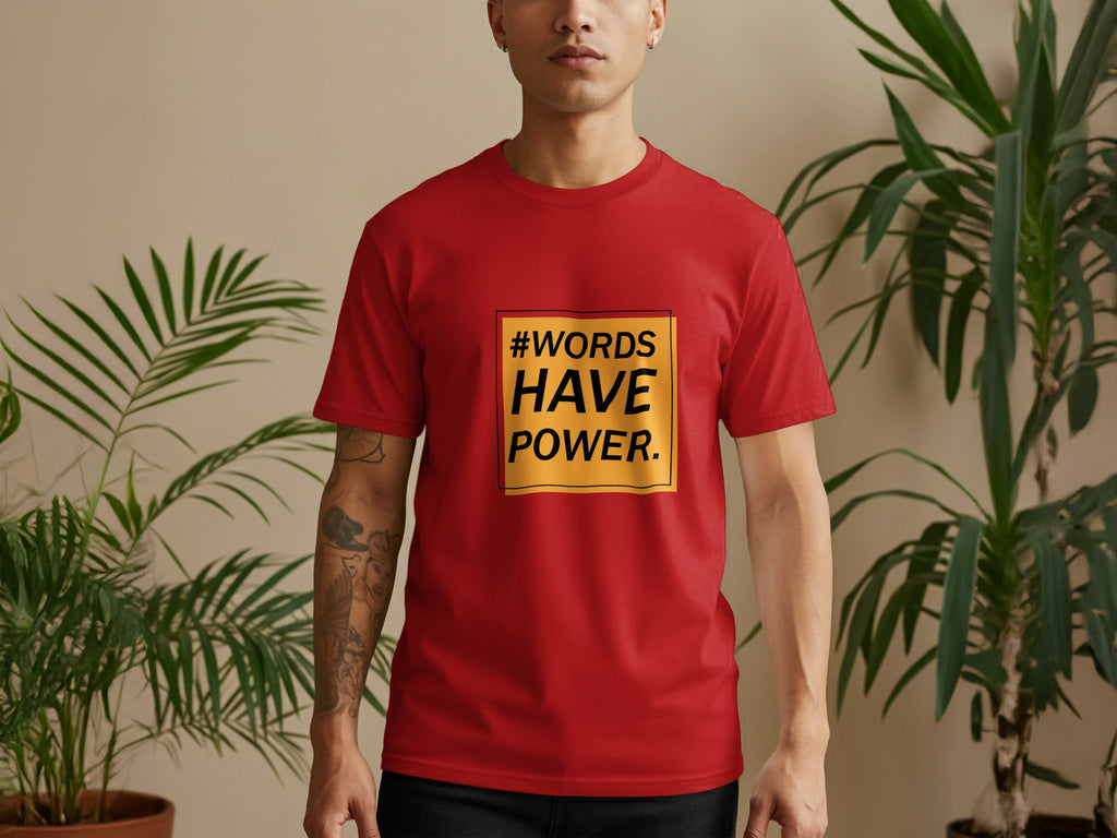 Empowering Words Graphic Tee Statement T-shirt