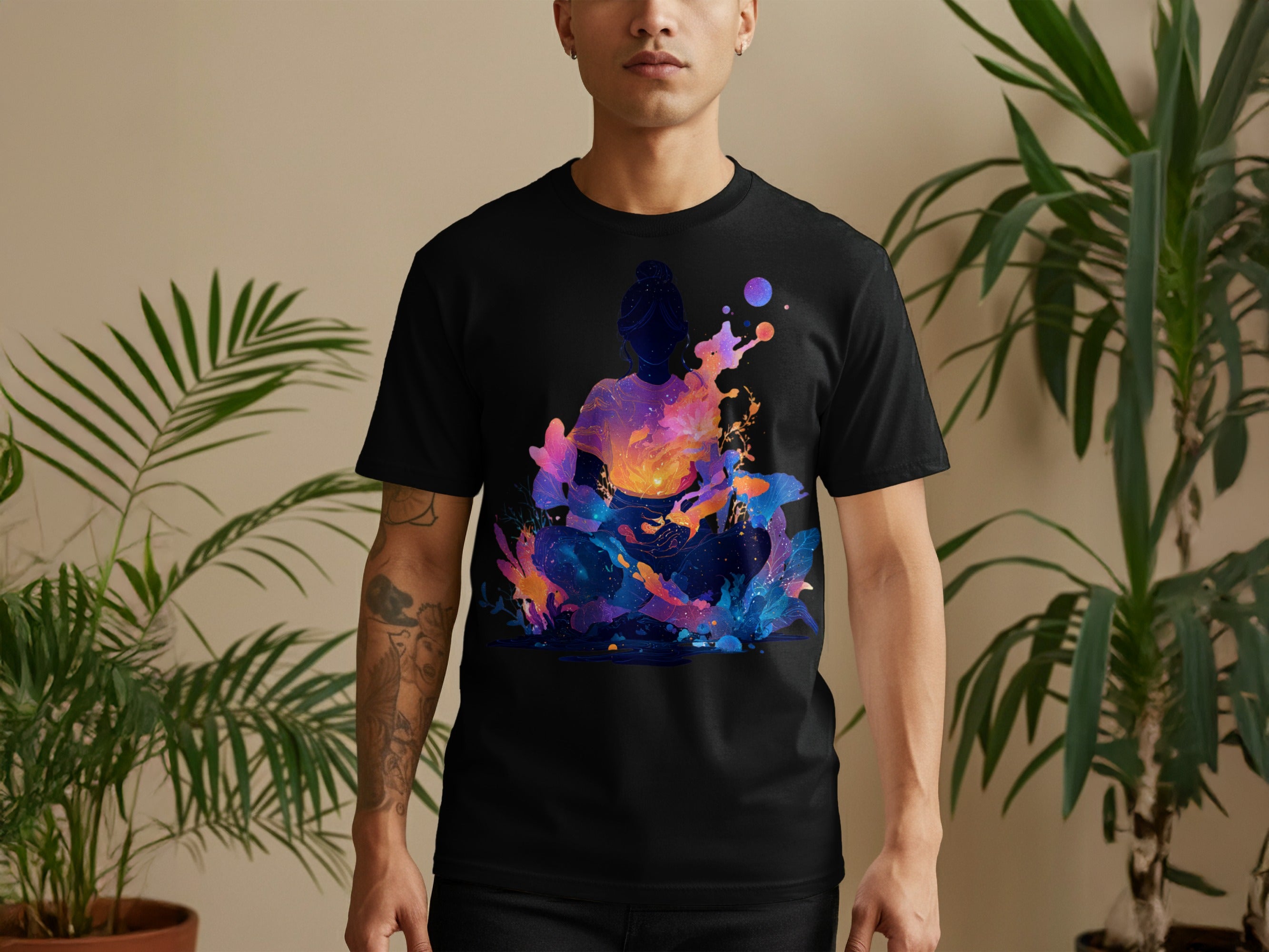 Abstract Colorful Meditative Design T-shirt