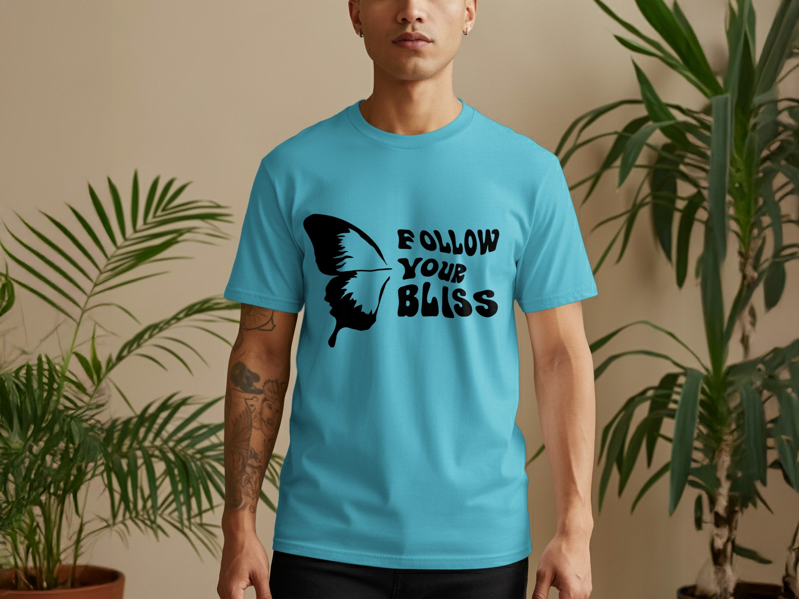 Follow Your Bliss Butterfly Graphic T-shirt