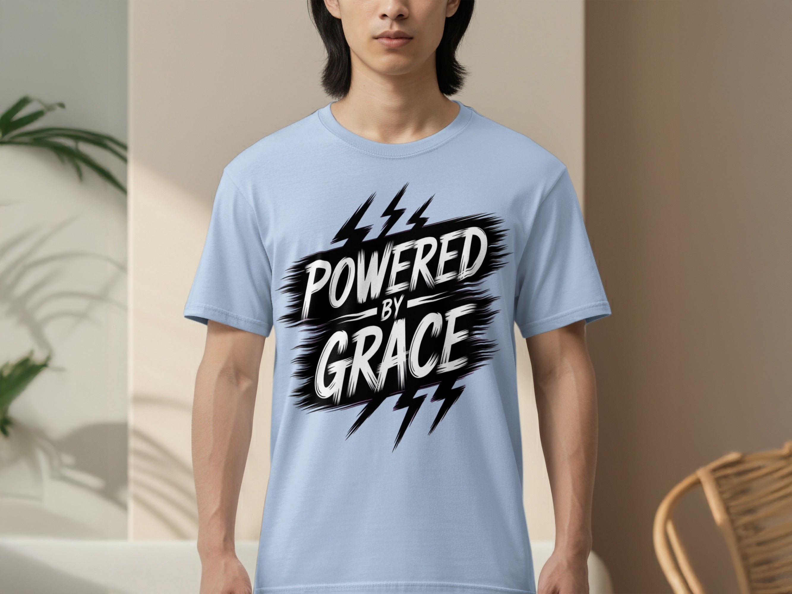Powered By Grace Graphic Tee Shirt Product