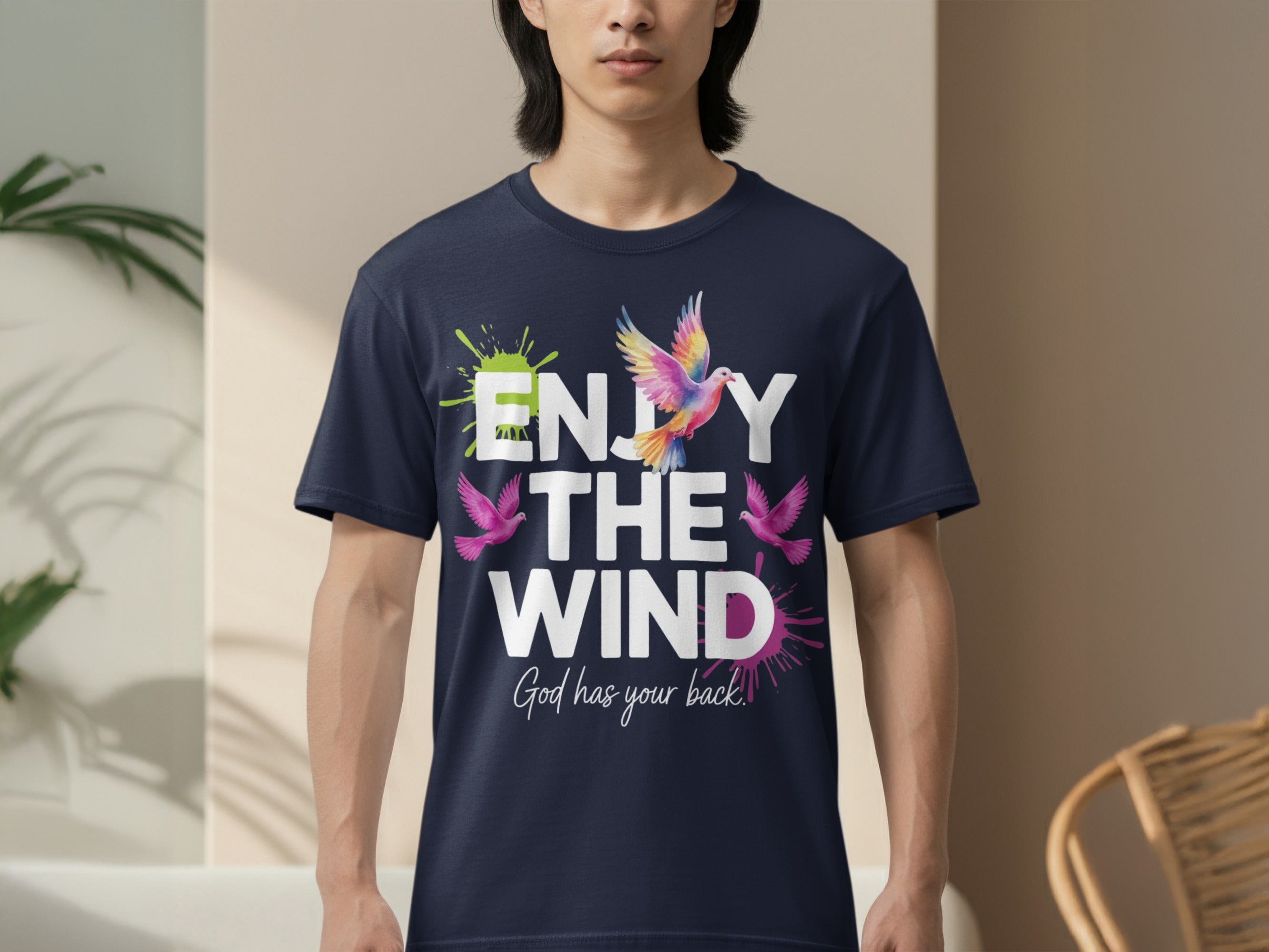 Enjoy The Wind God Has Your Back Graphic Tee