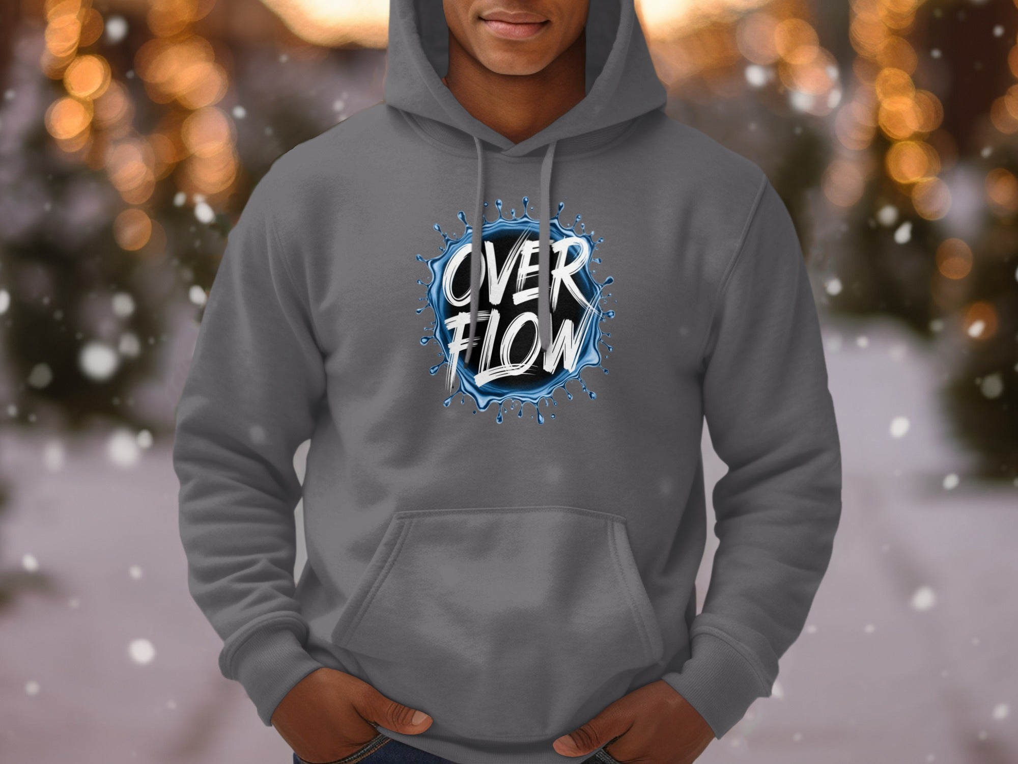 Overflow Graphic Design Pullover Hoodie Product