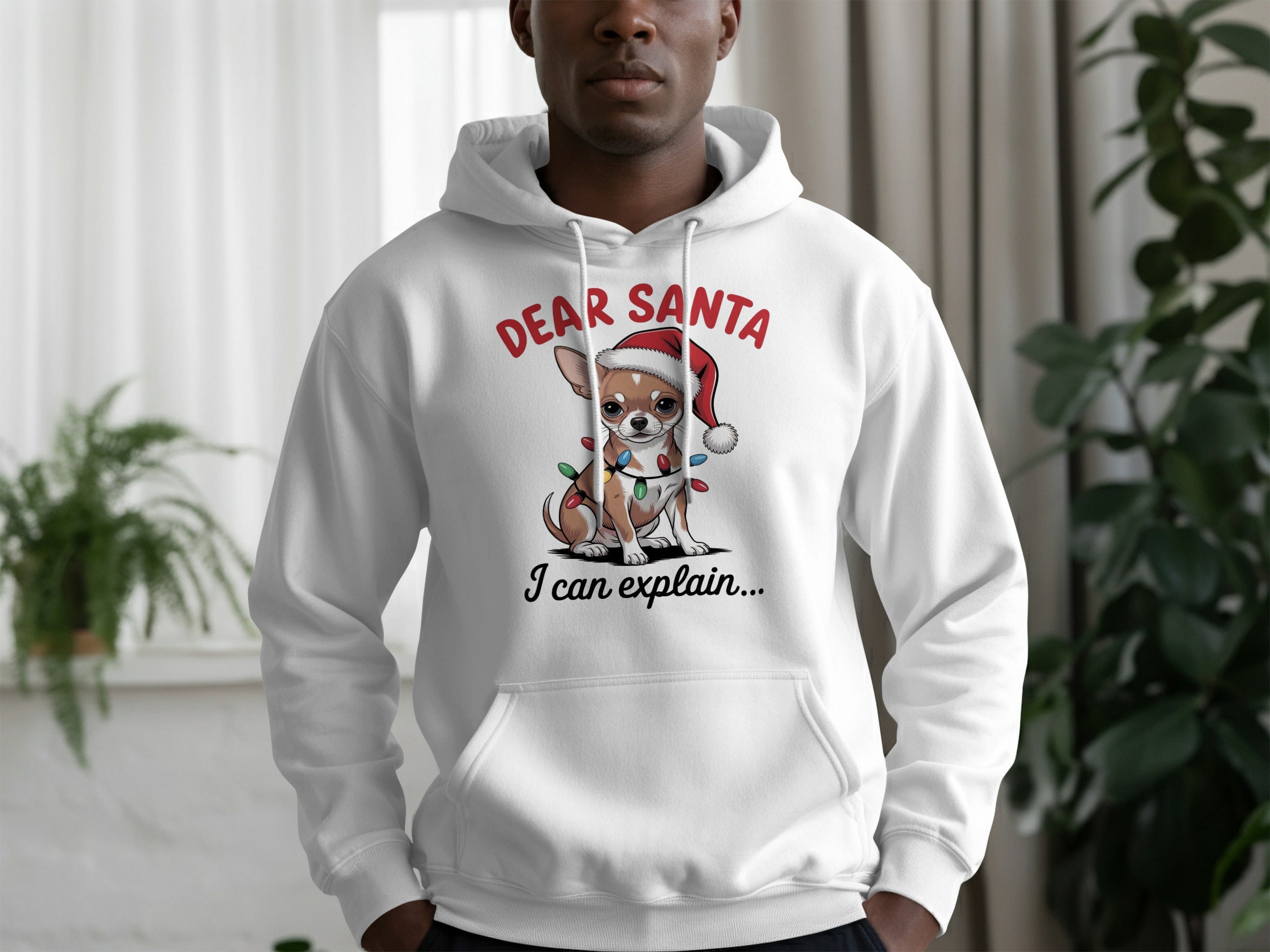 Dear Santa I Can Explain Cute Chihuahua Hoodie
