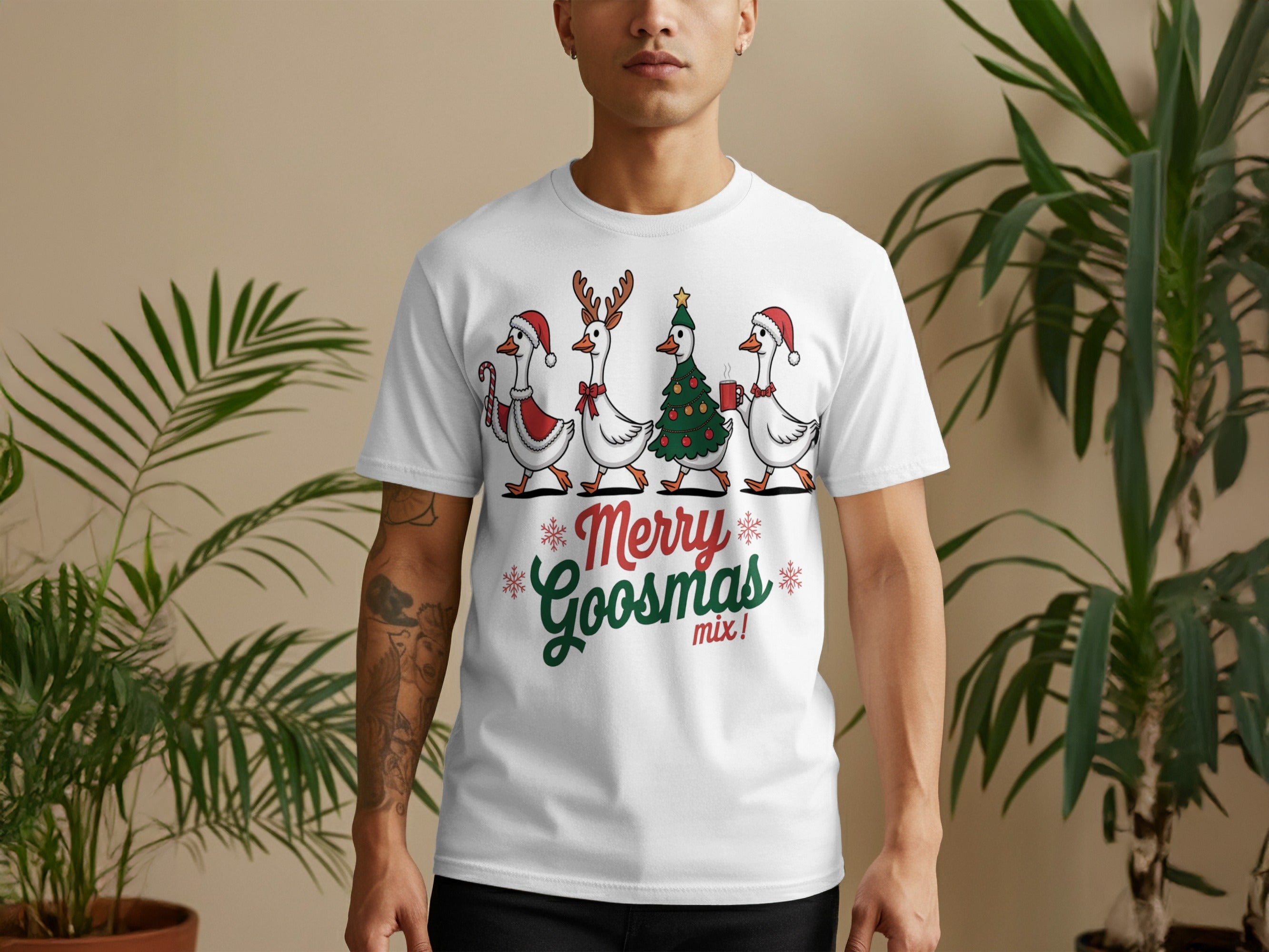 Merry Goosmas Mix Christmas Shirt product