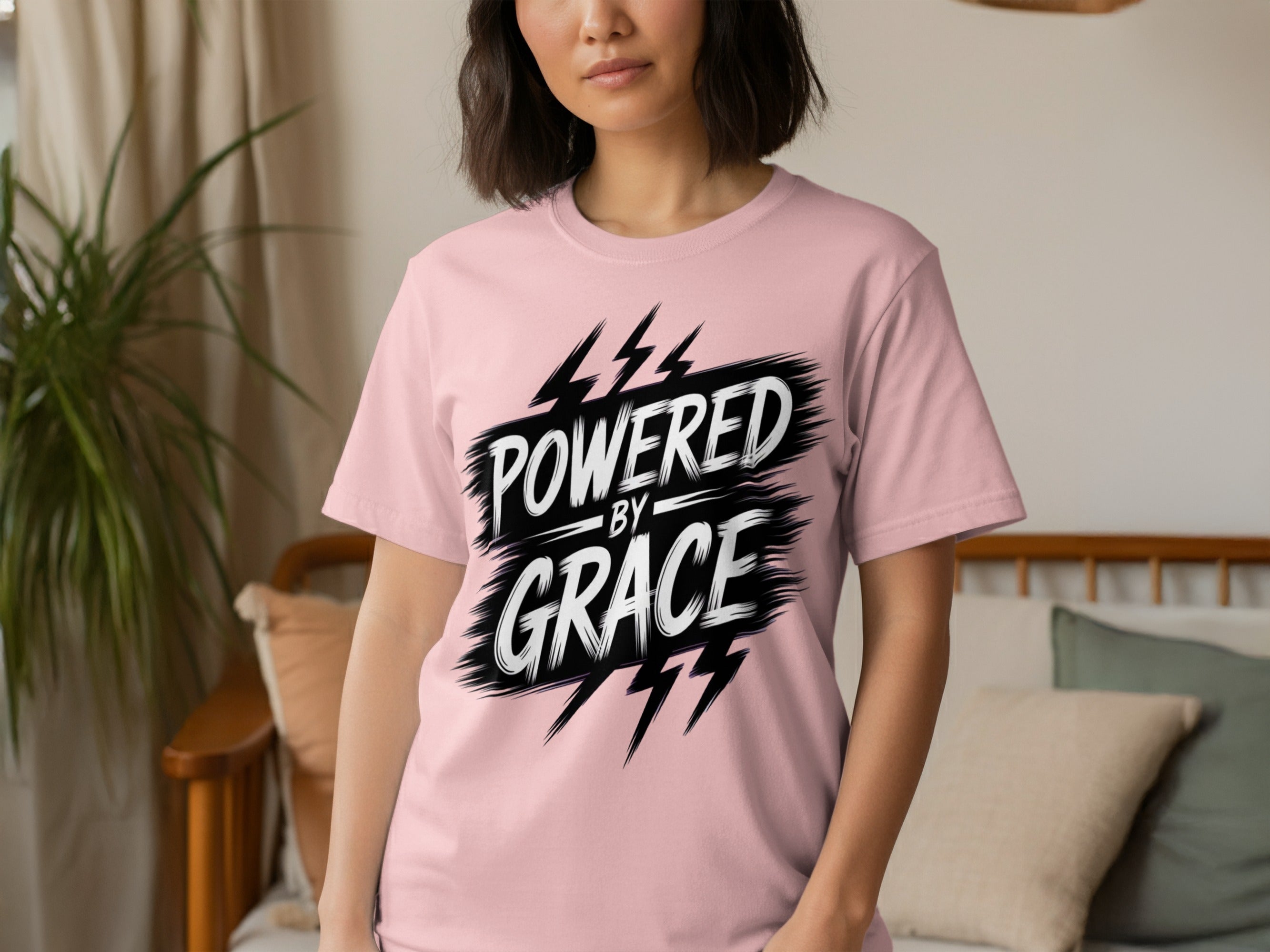 Powered by Grace Bold Graphic T-Shirt Product