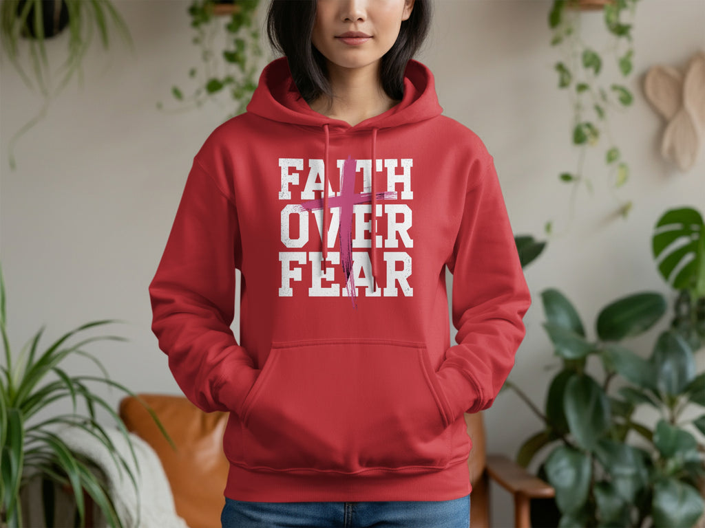 Faith Over Fear Inspirational Hoodie
