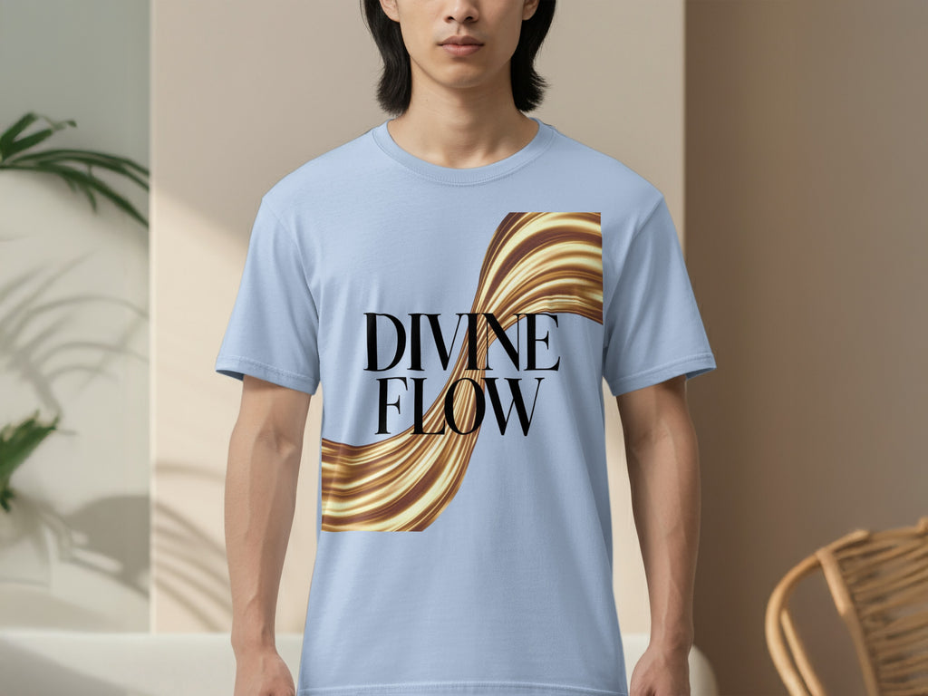 Divine Flow with Abstract Art Design T-shirt