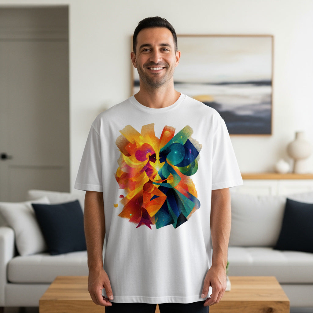 Colorful Abstract Art Design Graphic T-Shirt