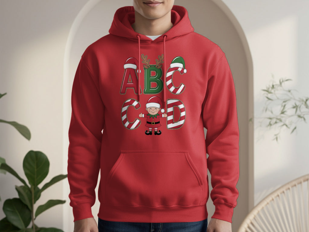 ABC Christmas Santa Claus Holiday Hoodie