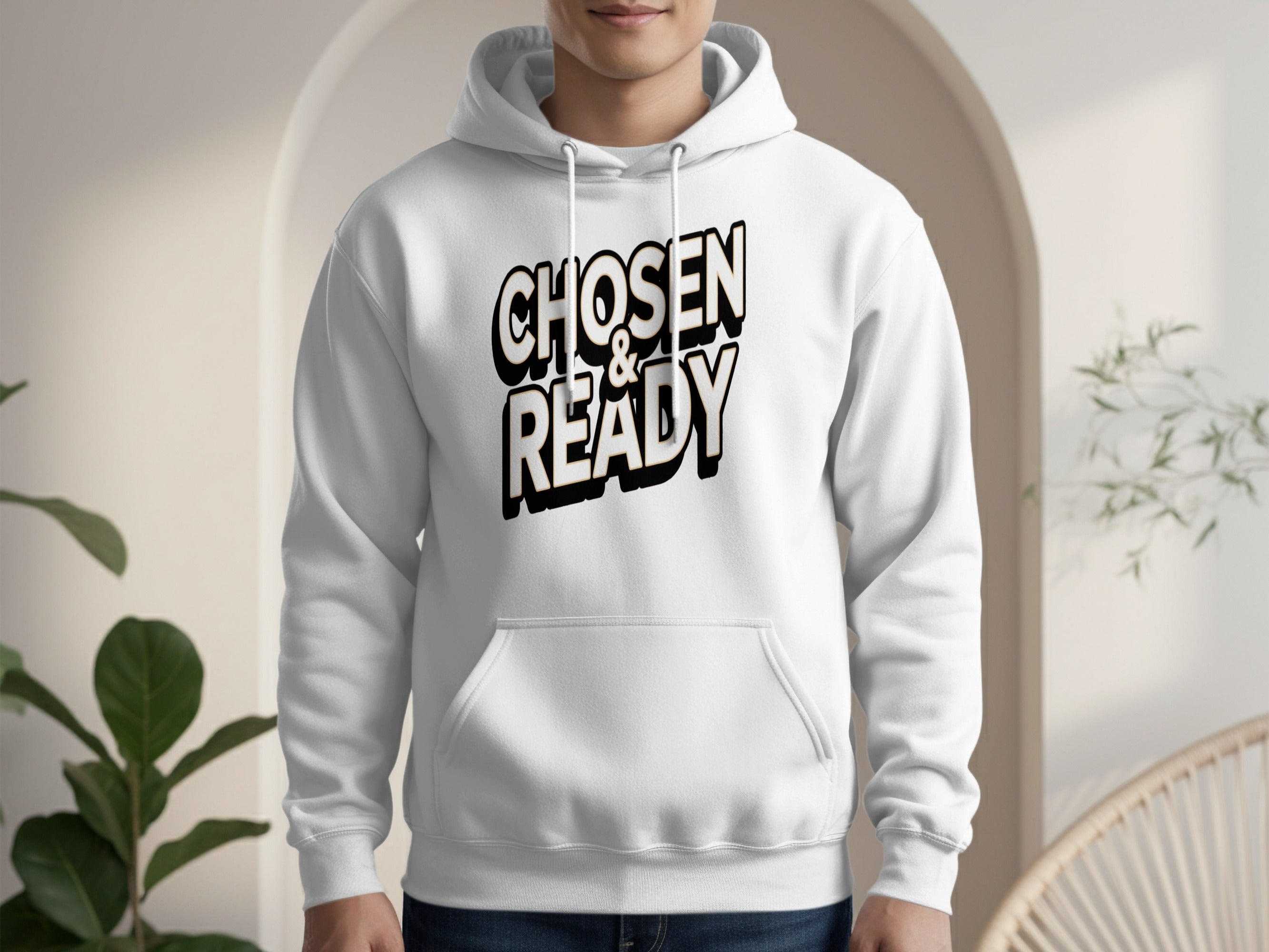 Chosen and Ready Hoodie with Bold Graphic Design