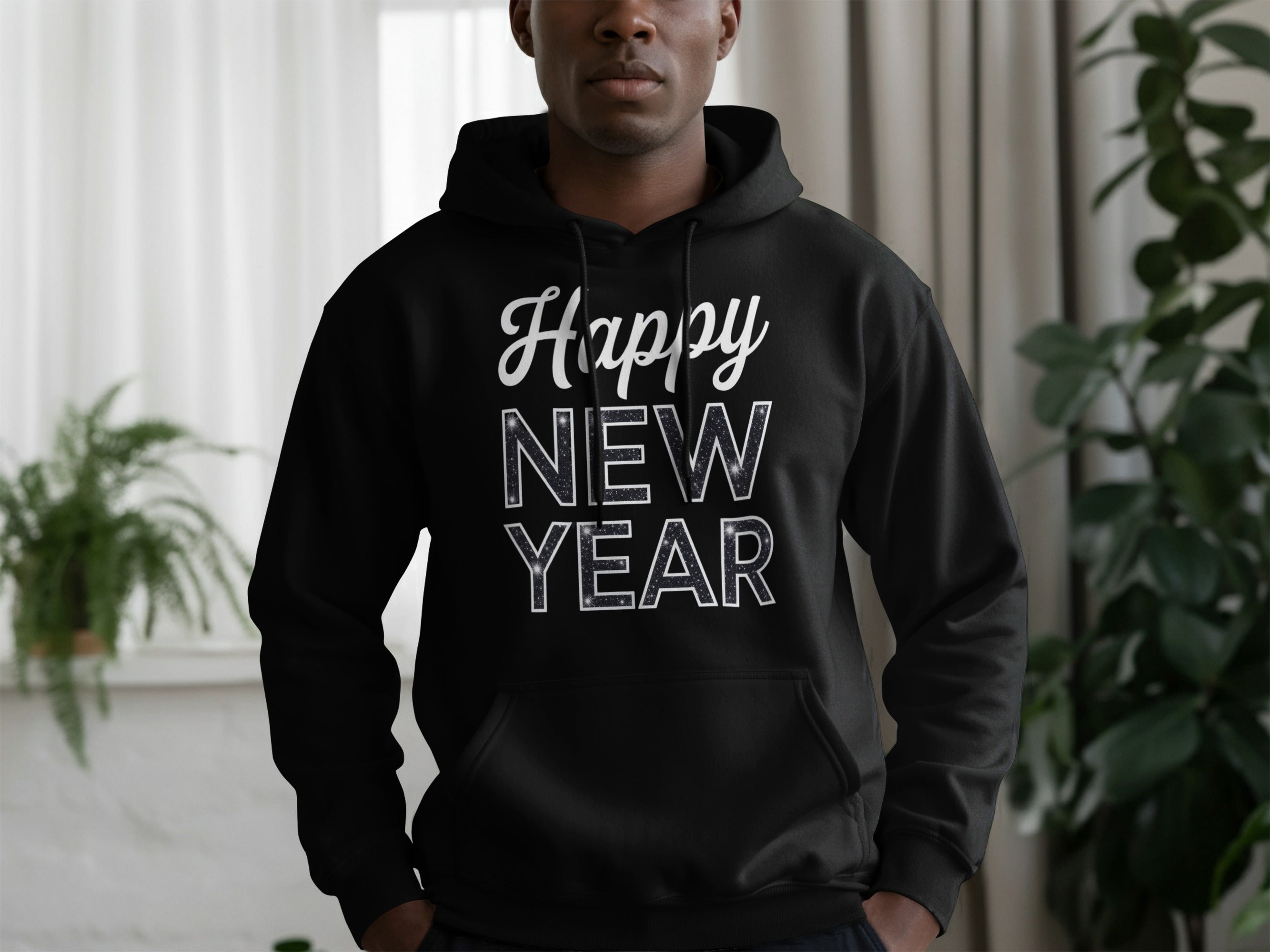 Happy New Year Black Hoodie Limited Edition