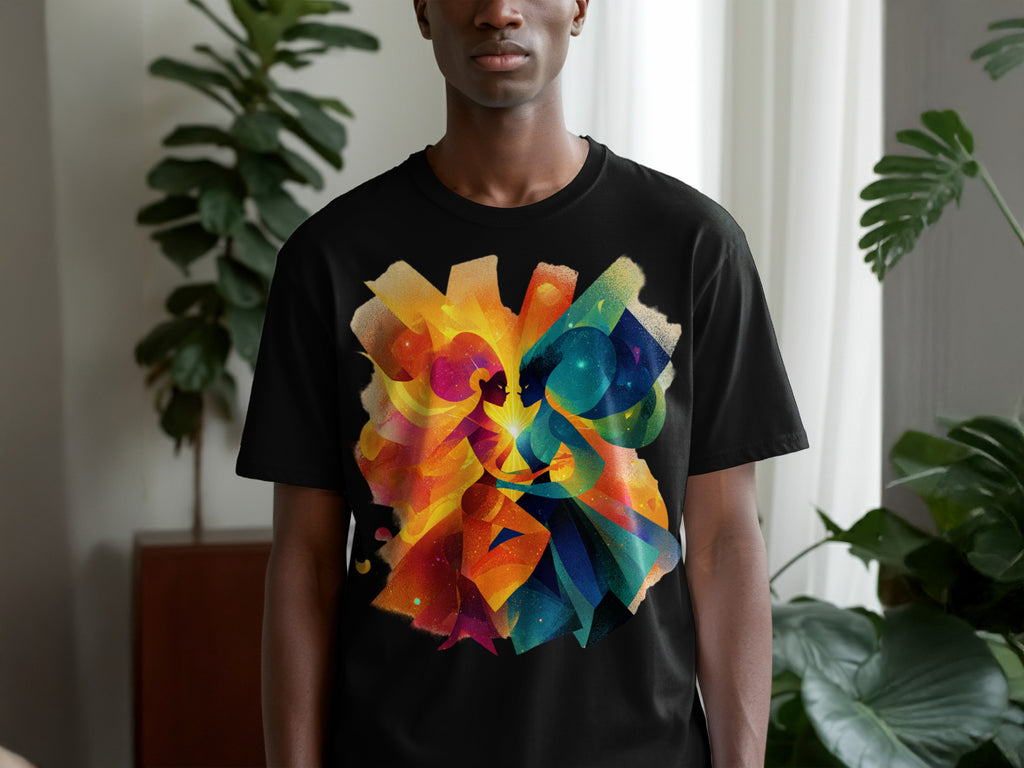 Colorful Abstract Art Design Graphic T-shirt