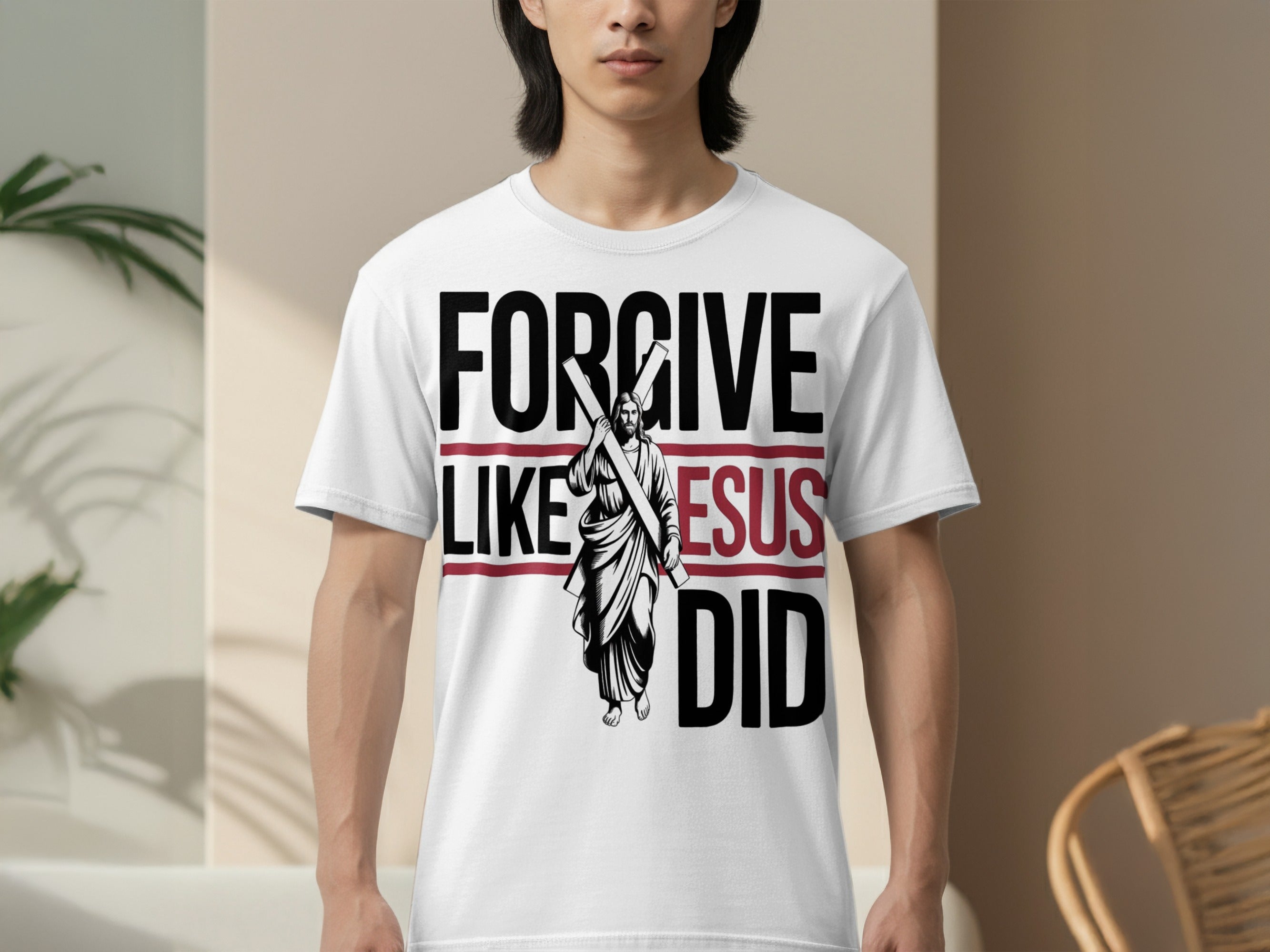 Forgive Like Jesus Did Graphic Printed Tee